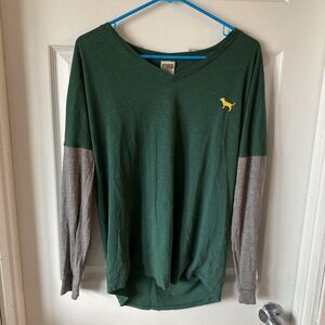 Victoria’s Secret Pink With 5th & Ocean NDSU Bison Long Sleeve T Shirt Size S